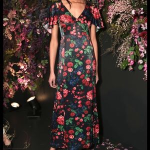 Club Monaco Auditta Silk Maxi Dress